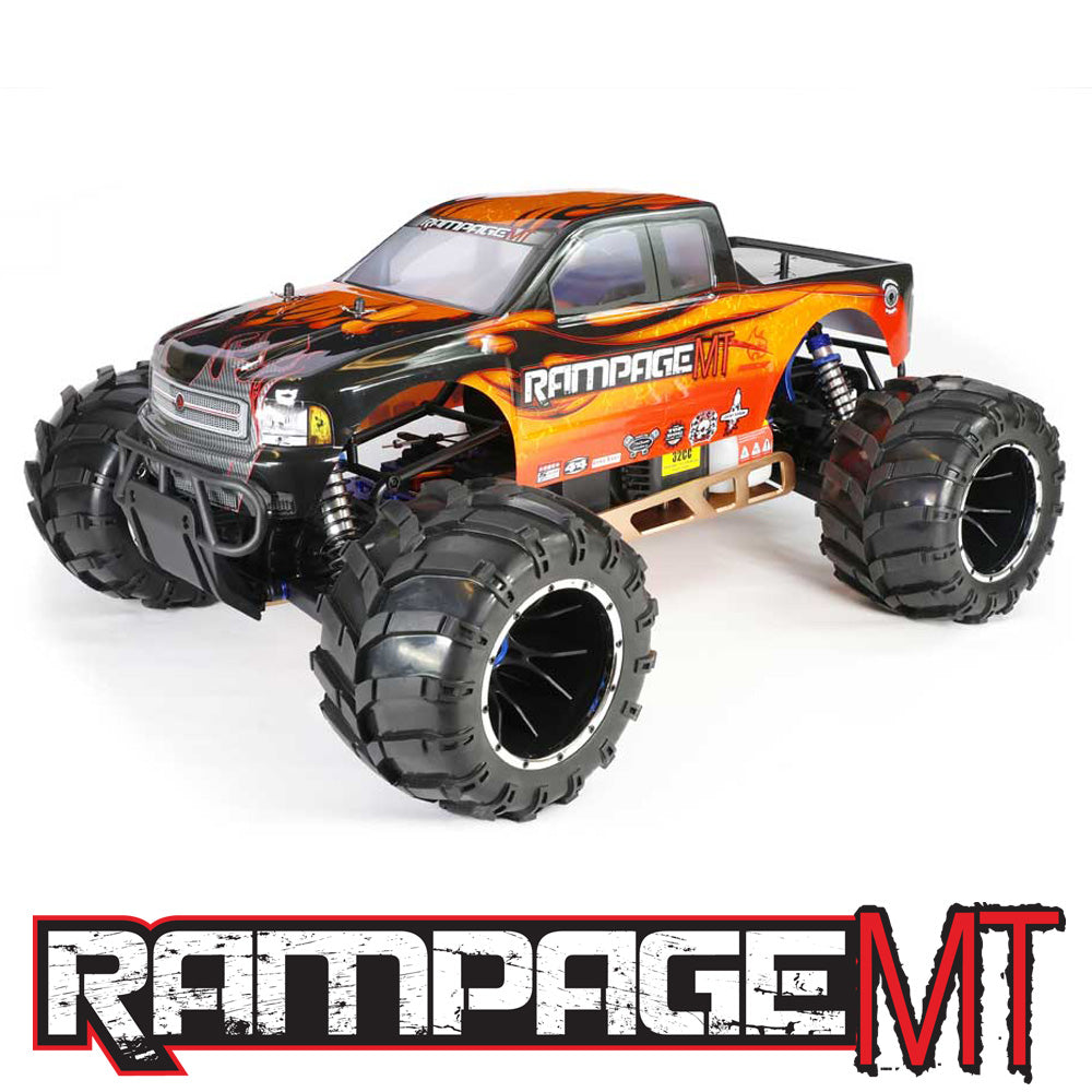 Rampage MT V3 RC Monster Truck - 1:5 Gas Powered Monster Truck – Redcat ...