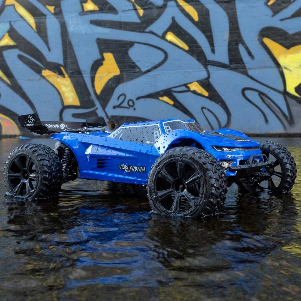 Redcat Piranha TR10 RC Car - 1:10 Brushed 2WD Electric Truggy – Redcat ...
