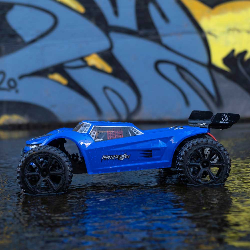 Redcat Piranha TR10 RC Car - 1:10 Brushed 2WD Electric Truggy – Redcat ...